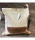 Sac Cabas Canvas Cuir