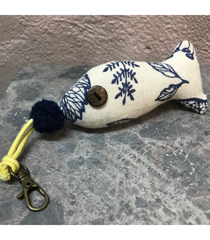 Porte clefs Poisson fait main