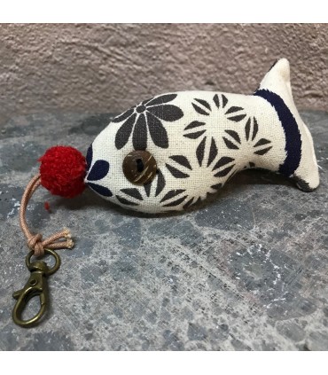 Porte clefs Poisson fait main