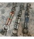 Porte Clefs Camu cuir et alliage