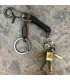 Porte Clefs Camu Robot cuir et alliage