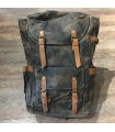 Sac camouflage canvas et cuir haut de gamme