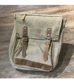 Sac canvas Beige et cuir haut de gamme