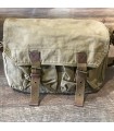 Sac canvas Kaki et cuir