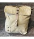 Sac canvas beige et cuir