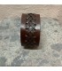 Bracelet Manchette Cuir Marron