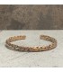 Bracelet en cuivre tressage artisanal