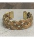 Bracelet en cuivre tressage artisanal