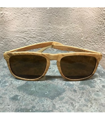 Lunettes en bois d'Olivier  polarisée et son coffret