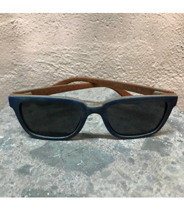 Lunettes en bois de skateboard laminé polarisées et son coffret